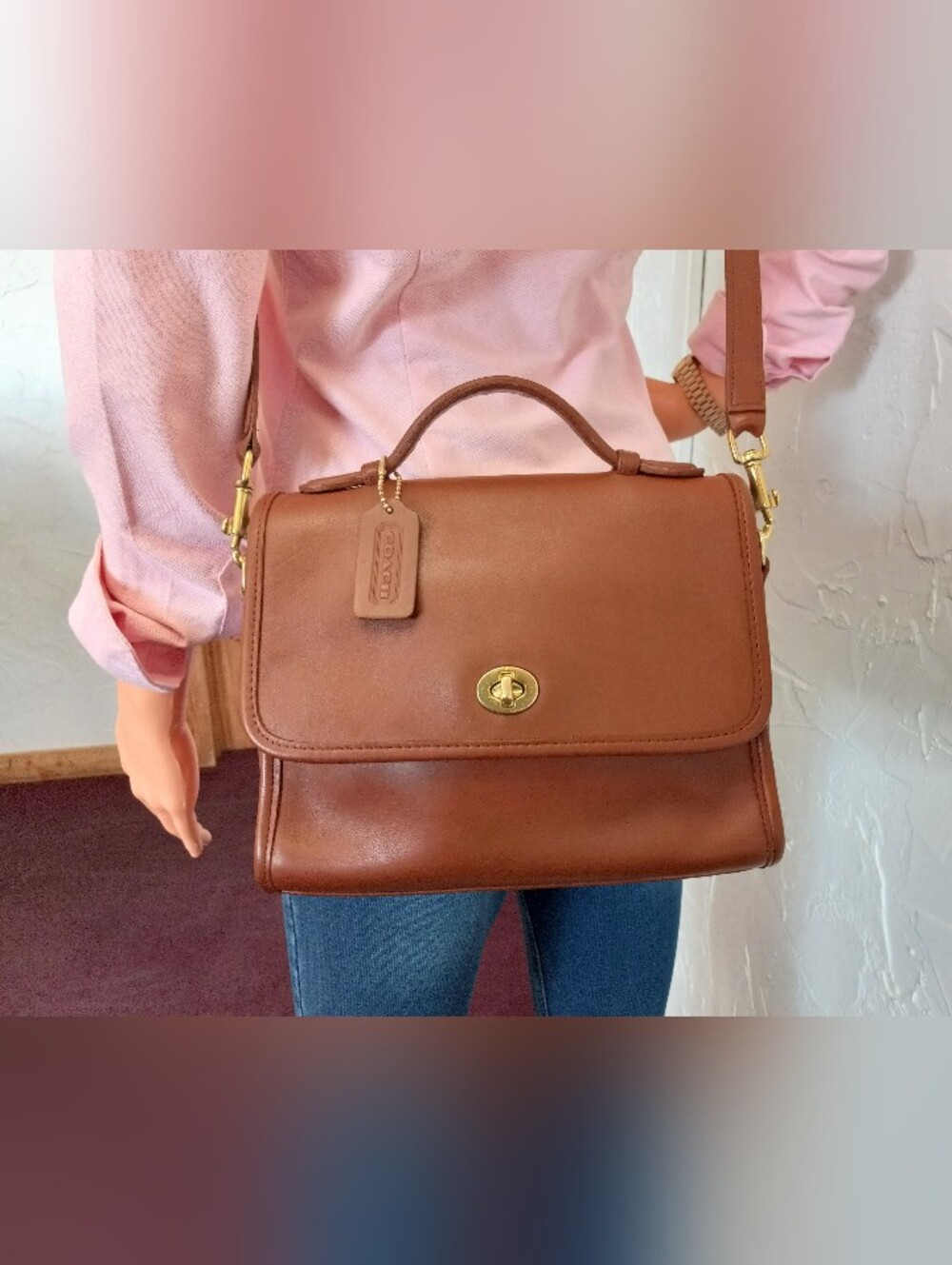 Coach Court Bag #9870, British Tan, 1996 - Picture 14 of 16